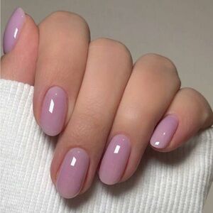 Lilac Purple Press On Nails - Oval